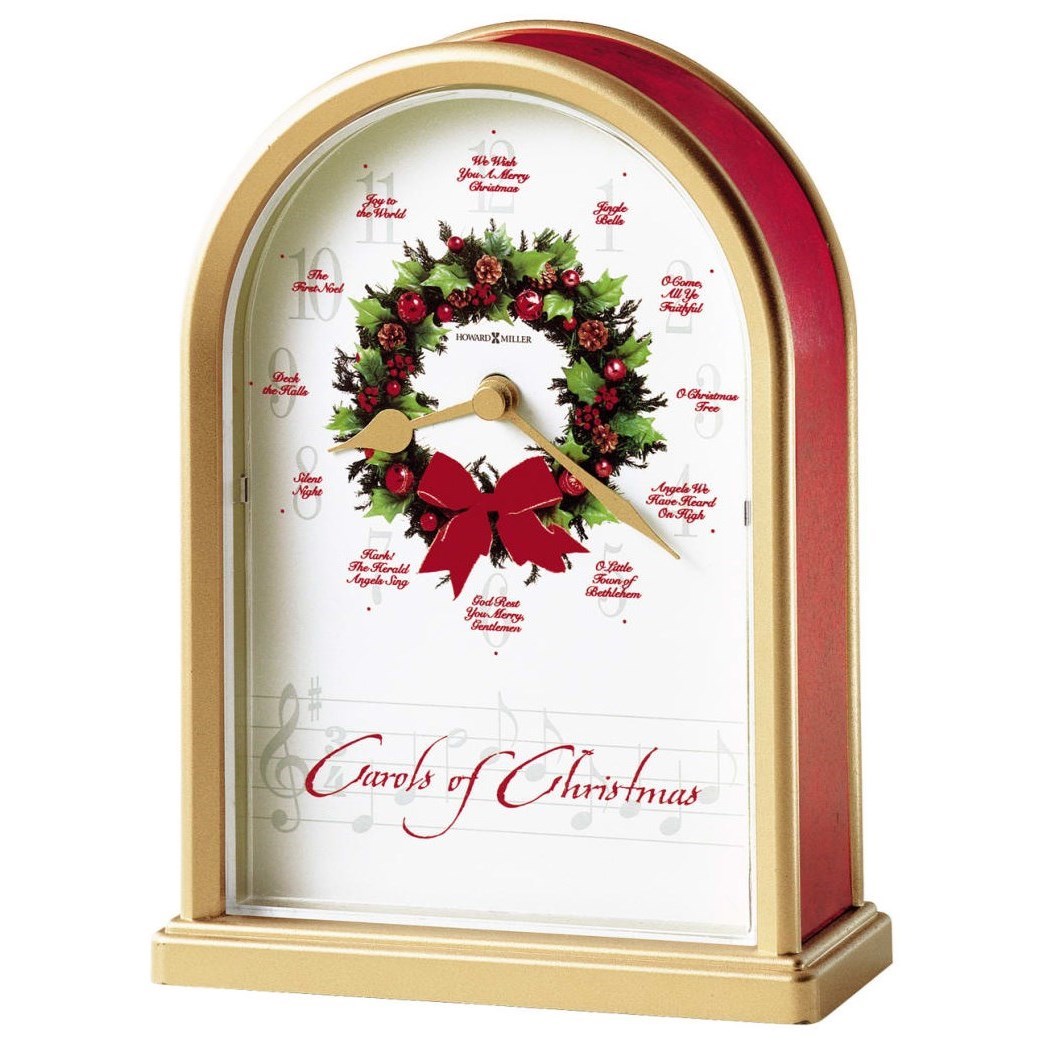 Howard Miller Table & Mantel Clocks 645424 Carols of Christmas Mantel